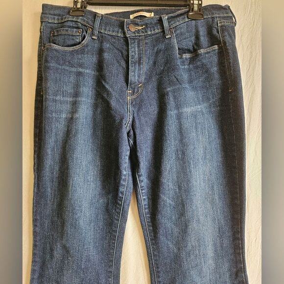 Levi's 515 Jeans Women 14 (34x30) Classic Bootcut Mid Rise Pockets Blue Western - Picture 3 of 9